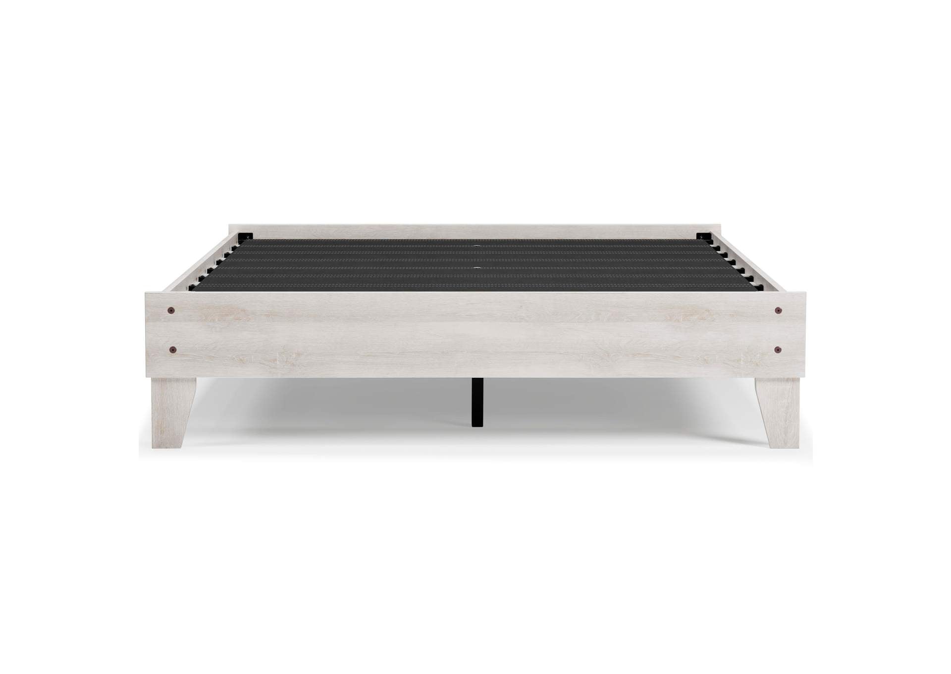 Shawburn Queen Platform Bed with Chime 10 Inch Medium Hybrid Mattress front view
