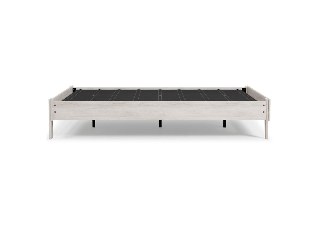 Shawburn Queen Platform Bed with Chime 8 Inch Firm Innerspring Mattress side view