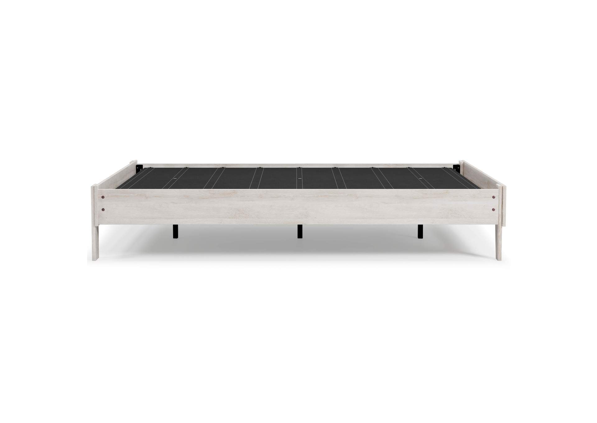 Shawburn Queen Platform Bed with Chime 8 Inch Firm Innerspring Mattress side view