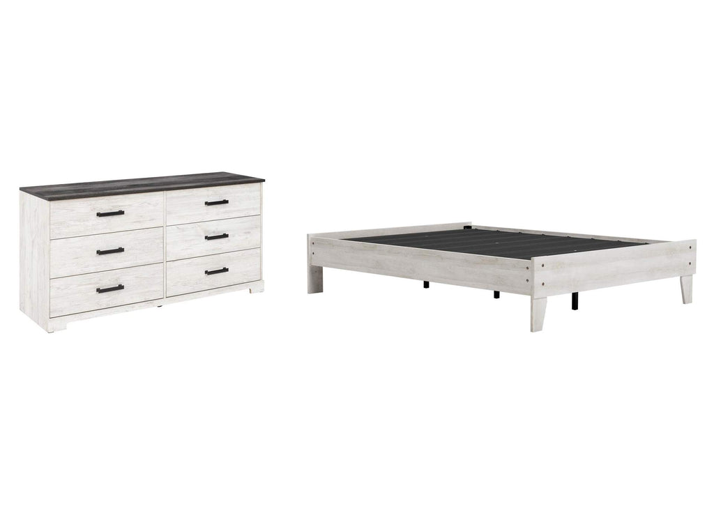 Shawburn Full Platform Bed with Dresser
