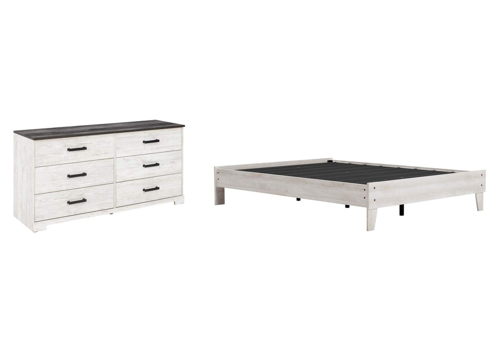 Shawburn Queen Platform Bed with Dresser
