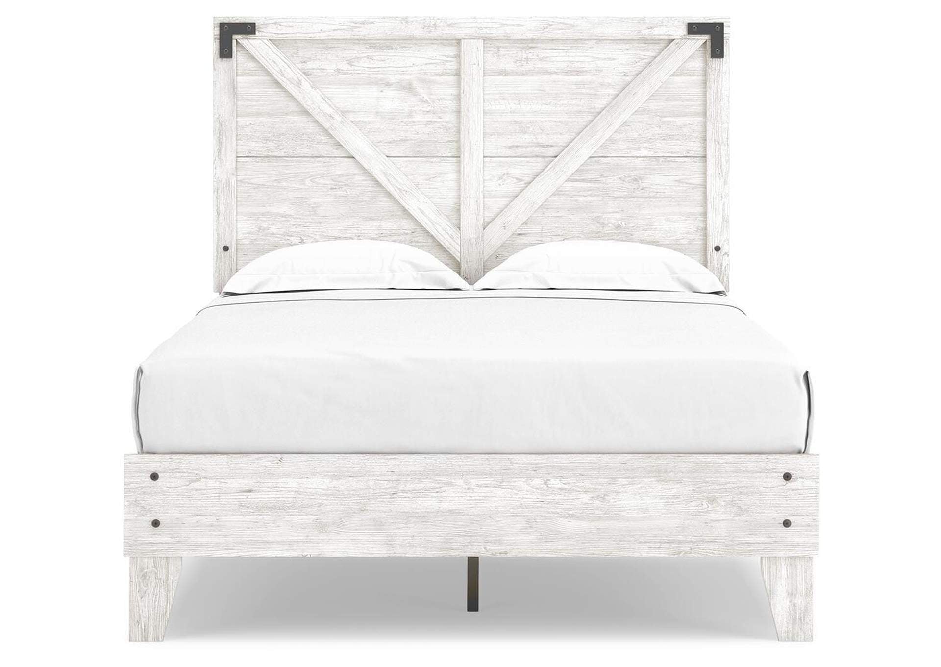 Shawburn Full Platform Bed with Dresser and Chest front view