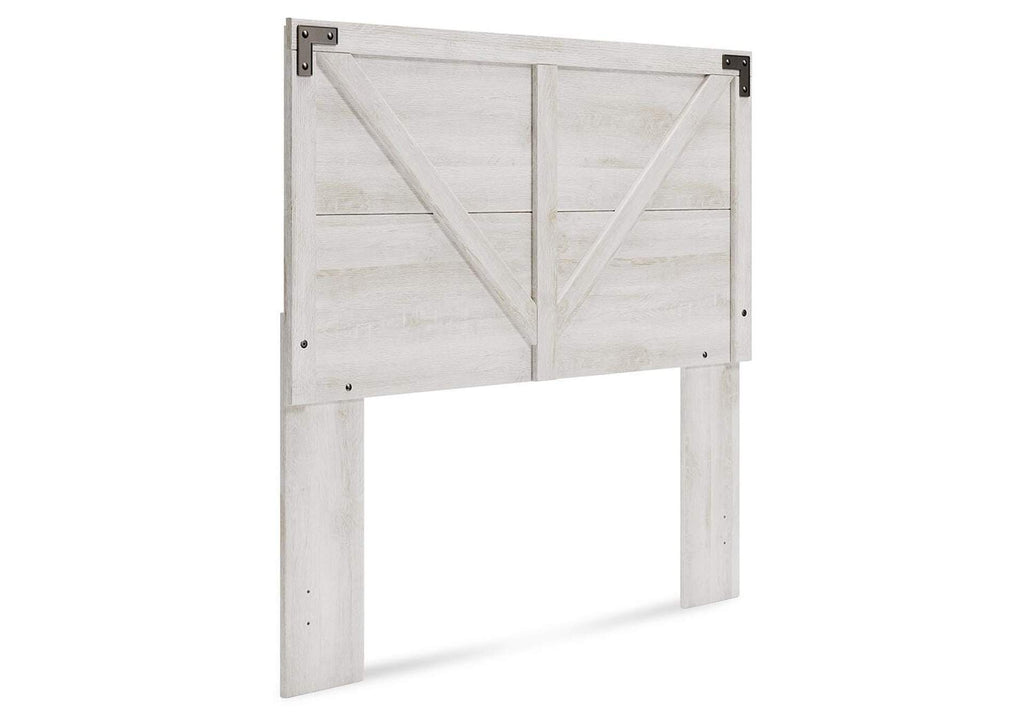 Shawburn Full Panel Headboard with Dresser and 2 Nightstands angled view
