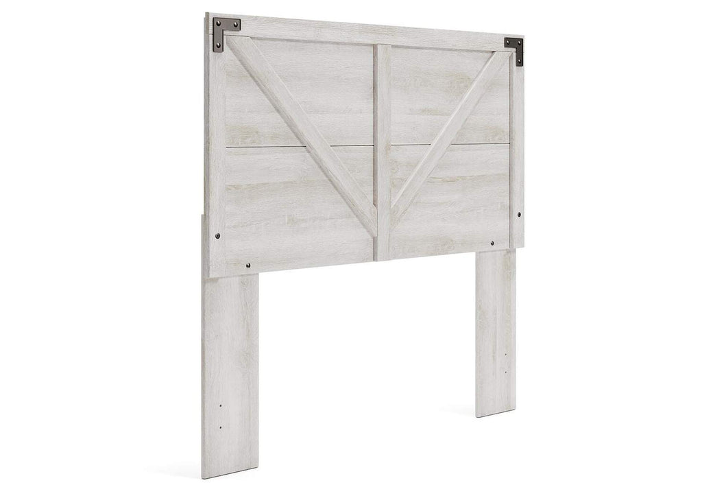 Shawburn Full Crossbuck Panel Headboard and Dresser angled view