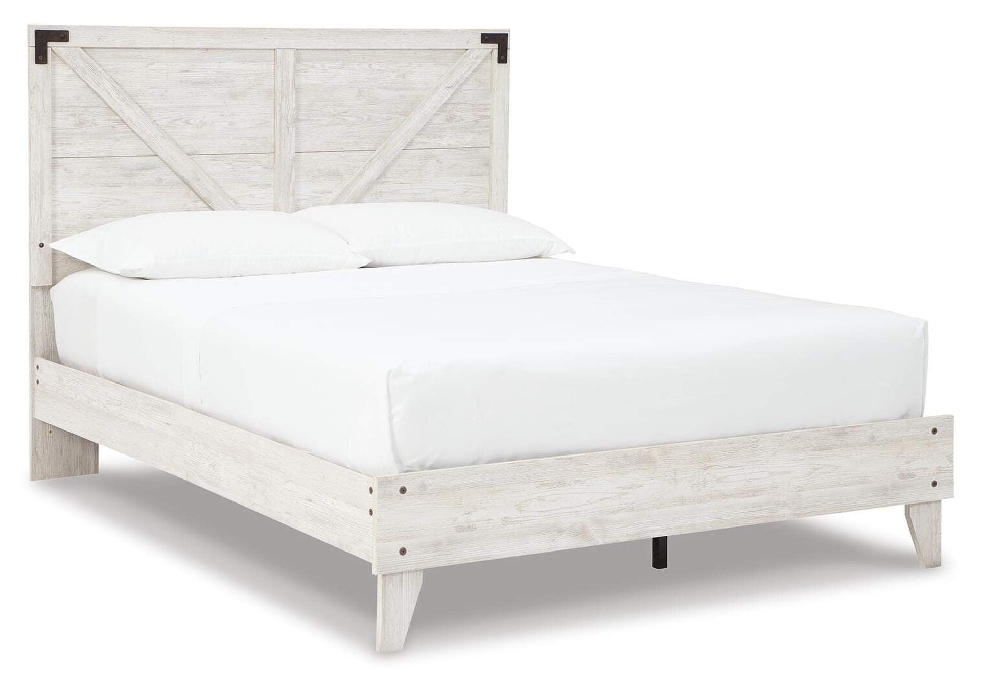 Shawburn Queen Platform Bed with Dresser, Chest and 2 Nightstands angled view