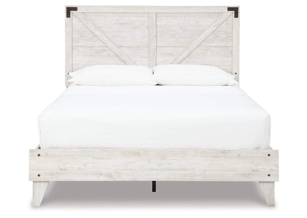 Shawburn Queen Platform Bed with Dresser front view