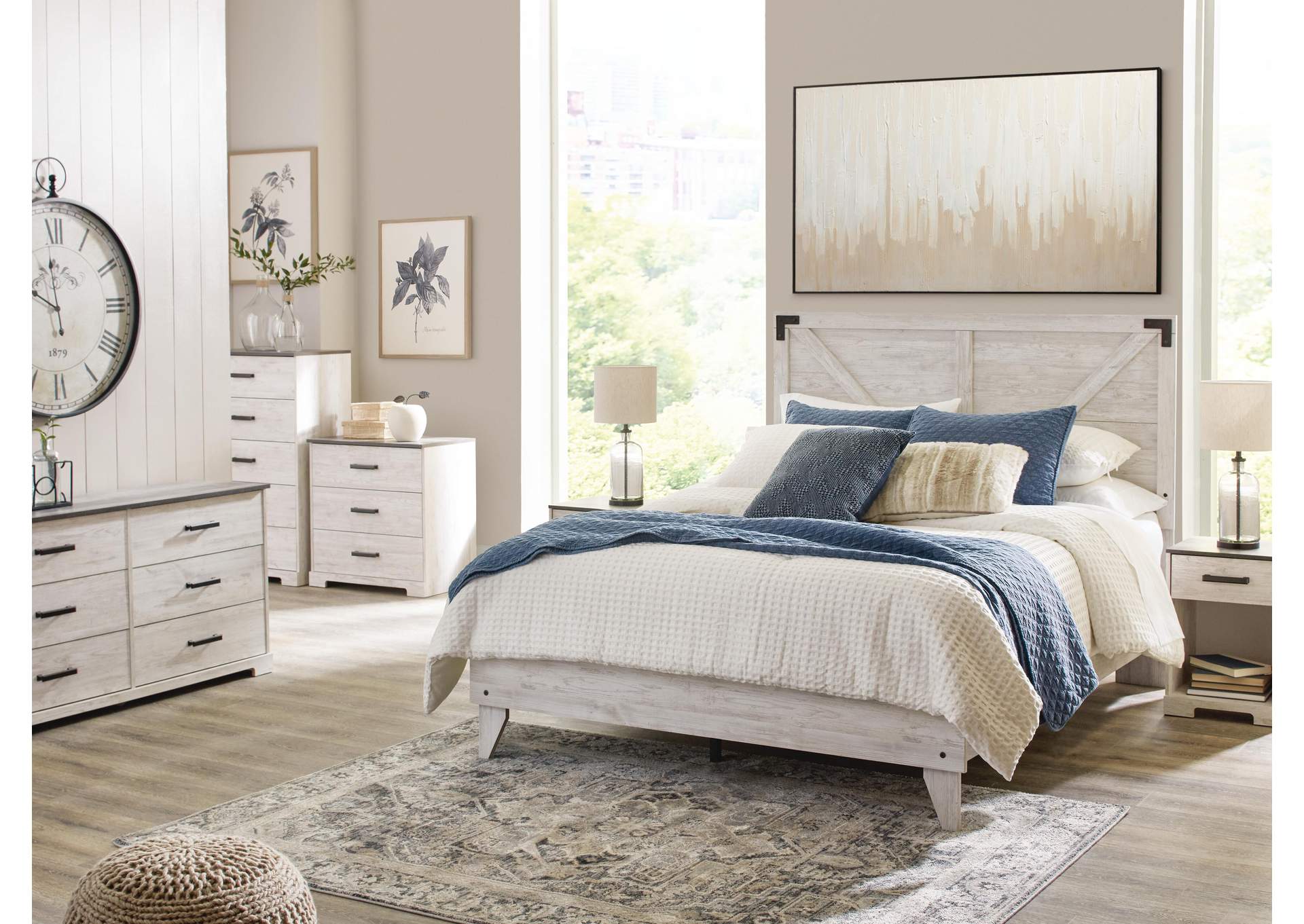 Shawburn Queen Crossbuck Panel Platform Bed