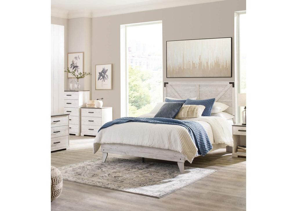 Shawburn Queen Crossbuck Panel Platform Bed