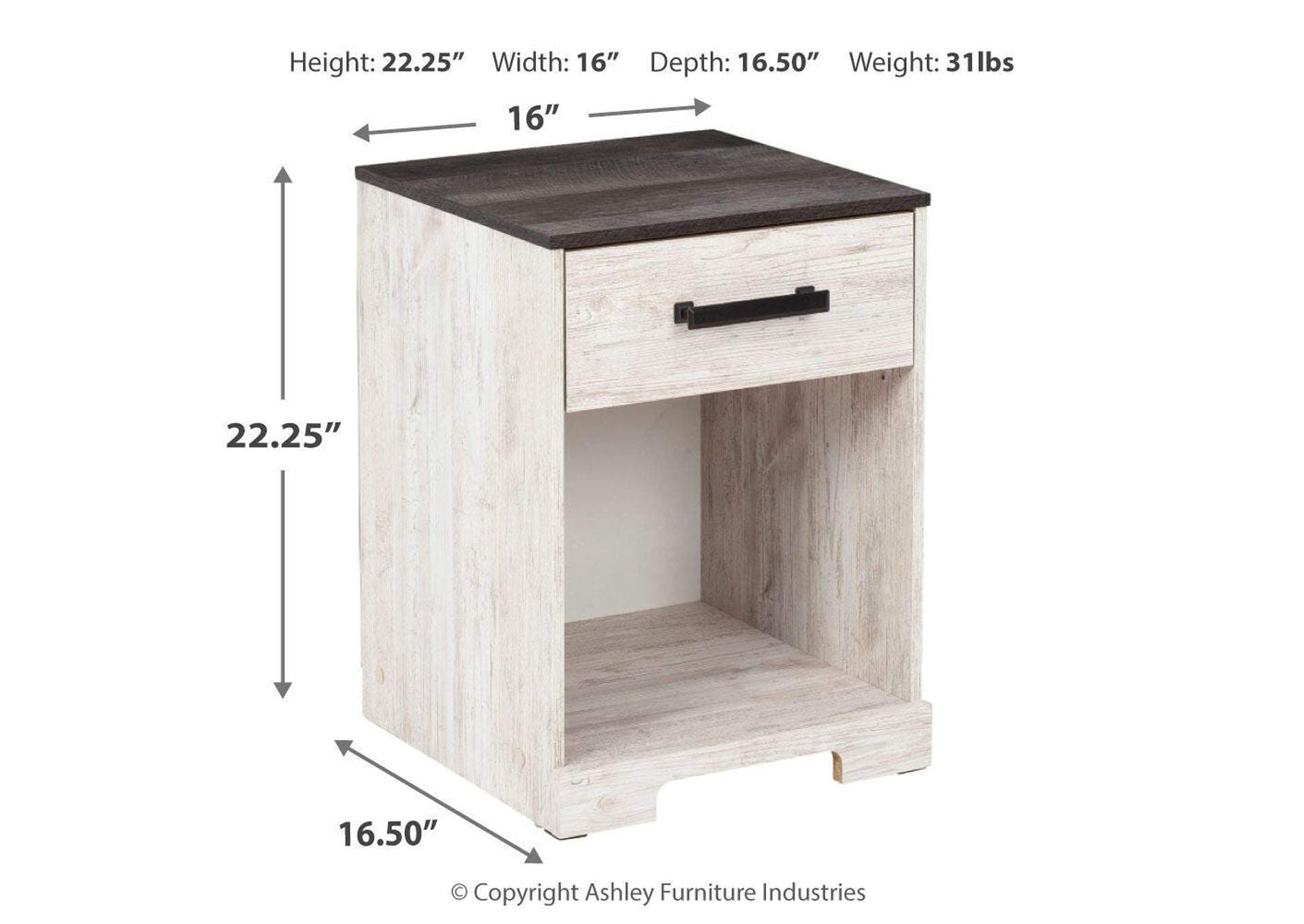 Shawburn Full Crossbuck Panel Headboard, Dresser and 2 Nightstands dimensions