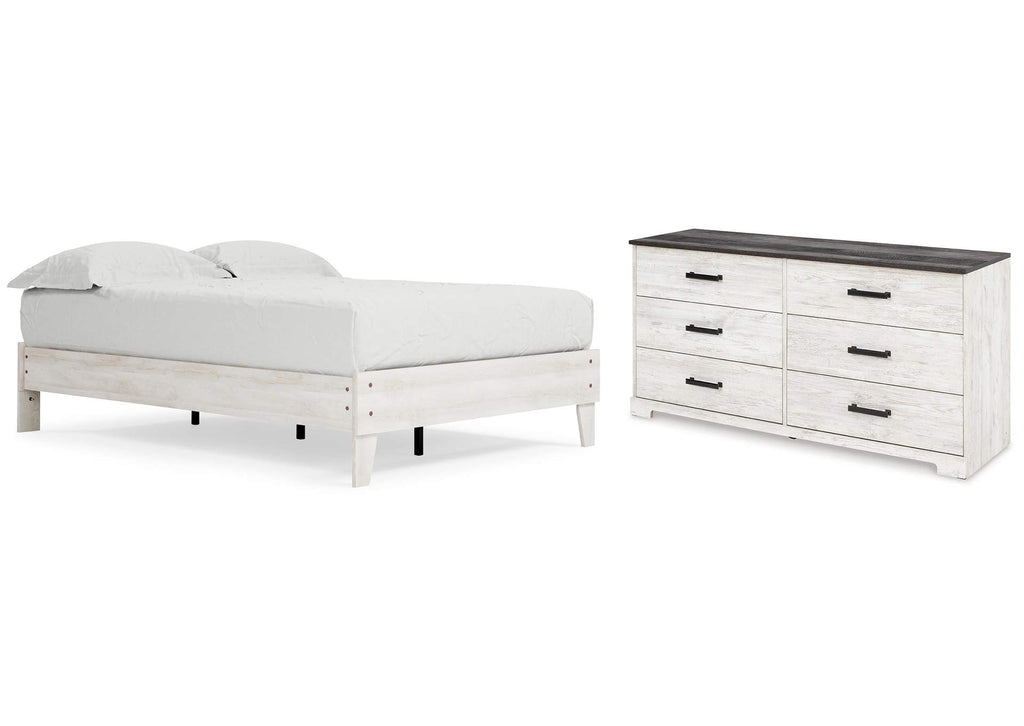 Shawburn Full Platform Bed with Dresser