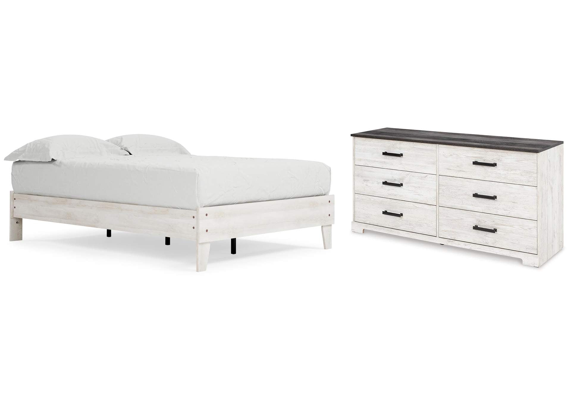 Shawburn Full Platform Bed with Dresser