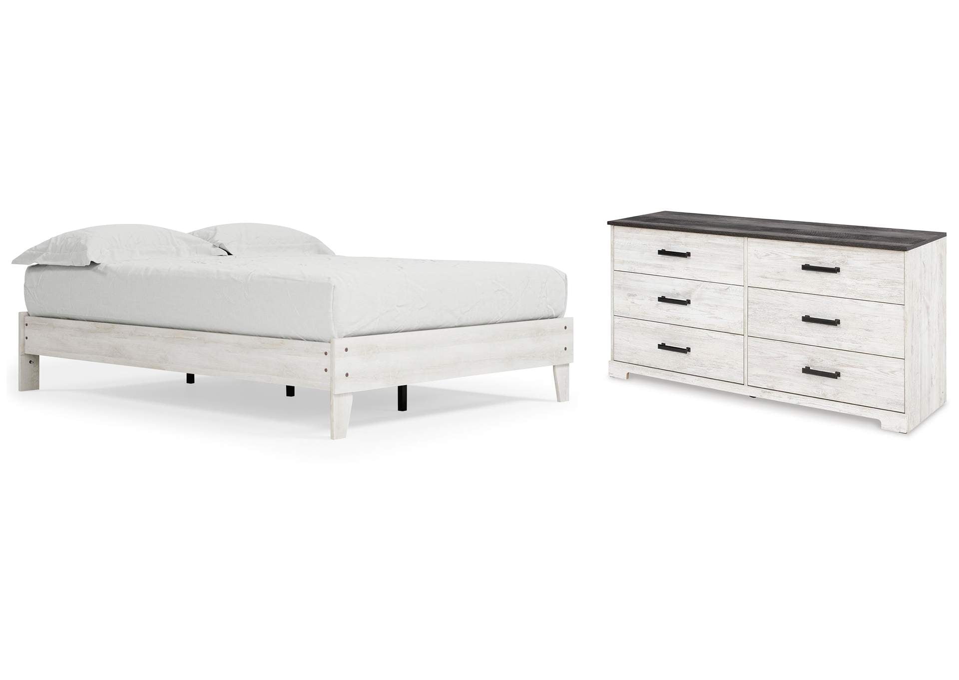 Shawburn Queen Platform Bed with Dresser