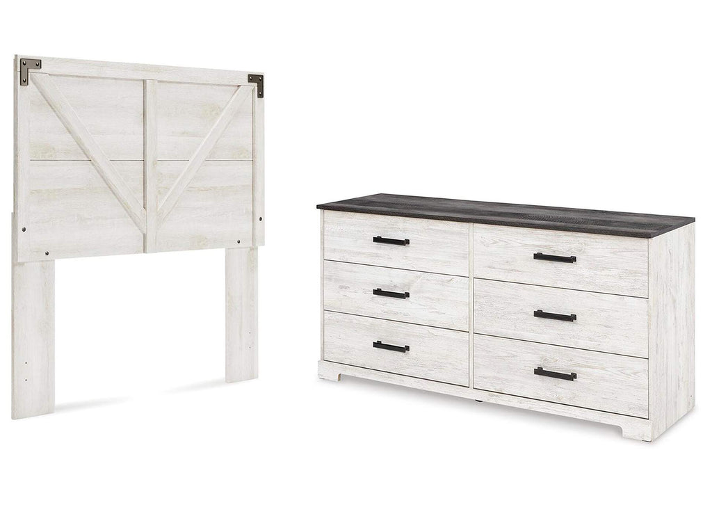 Shawburn Full Panel Headboard with Dresser