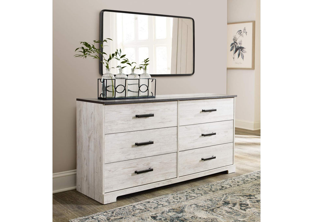 Shawburn Queen Platform Bed with Dresser and 2 Nightstands