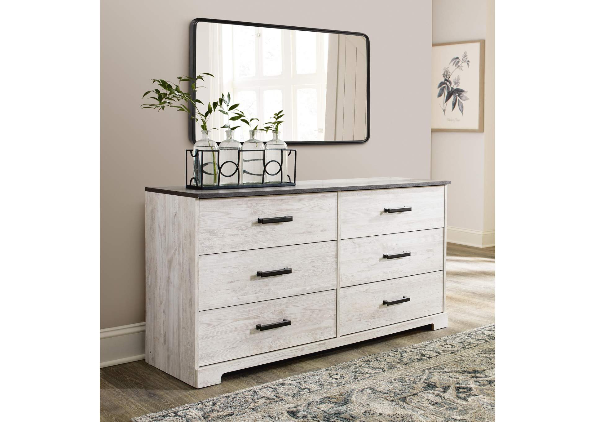 Shawburn Queen Platform Bed with Dresser and 2 Nightstands