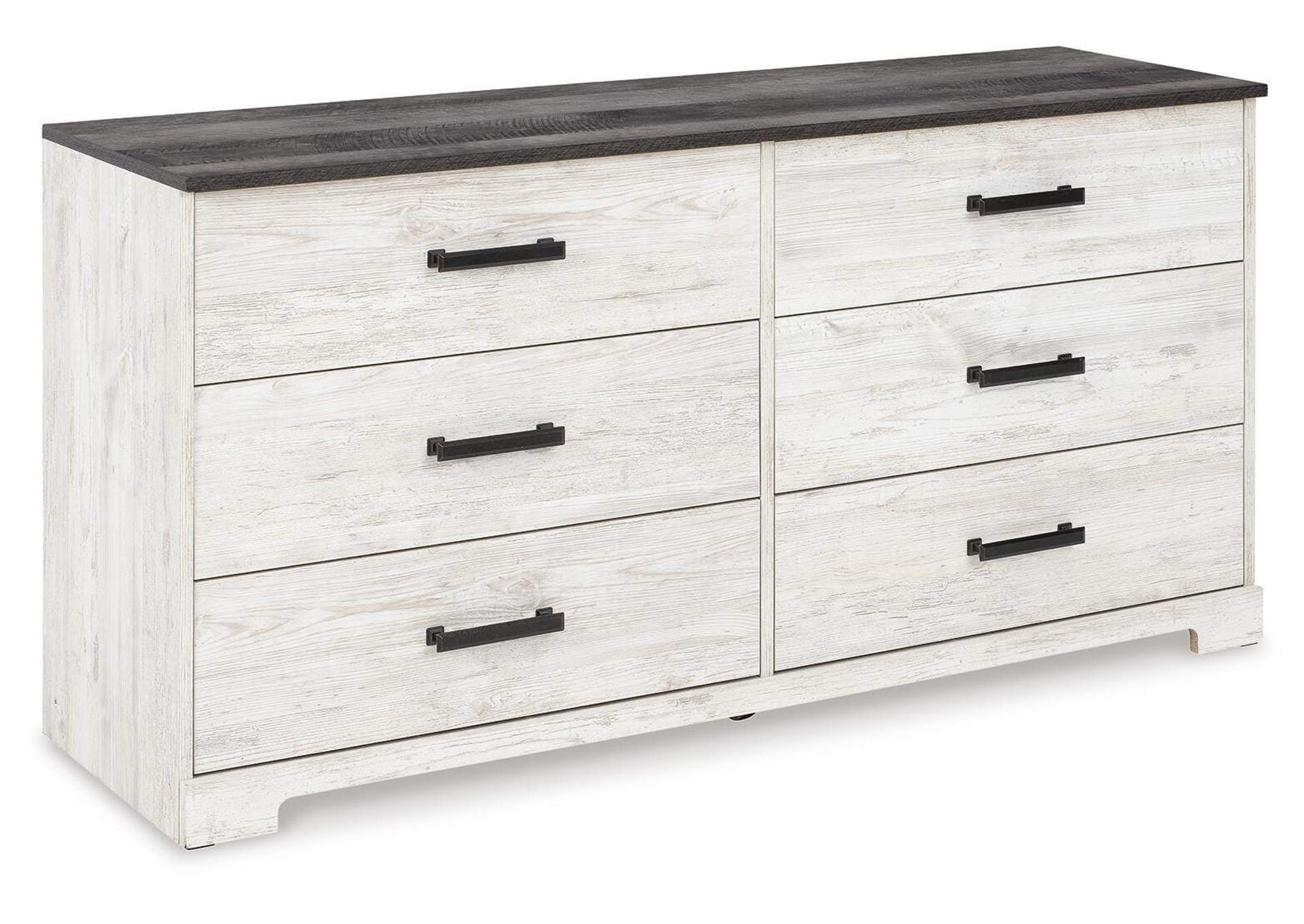 Shawburn Full Platform Bed with Dresser, Chest and 2 Nightstands angled view