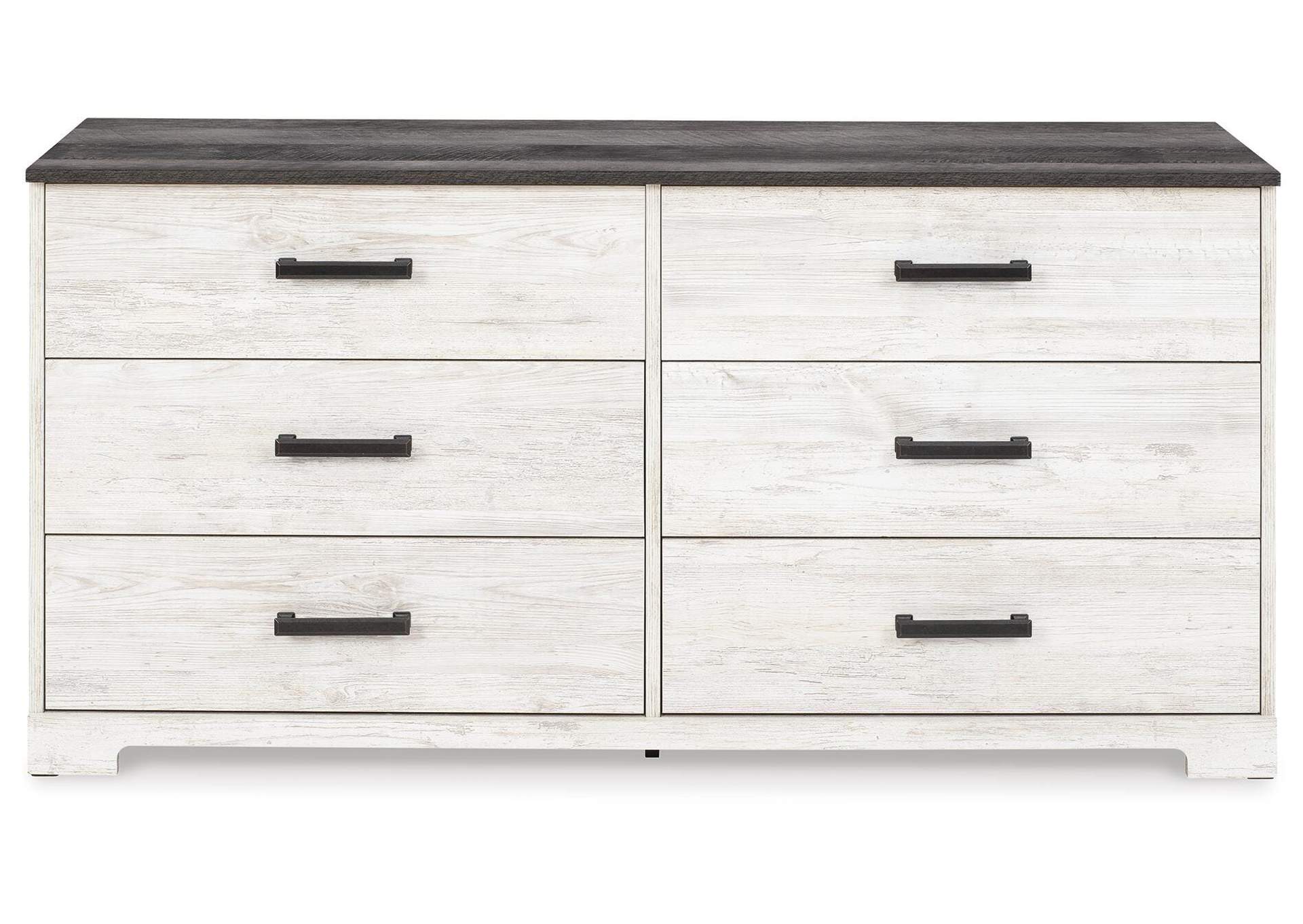 Shawburn Queen Platform Bed with Dresser and Chest front view