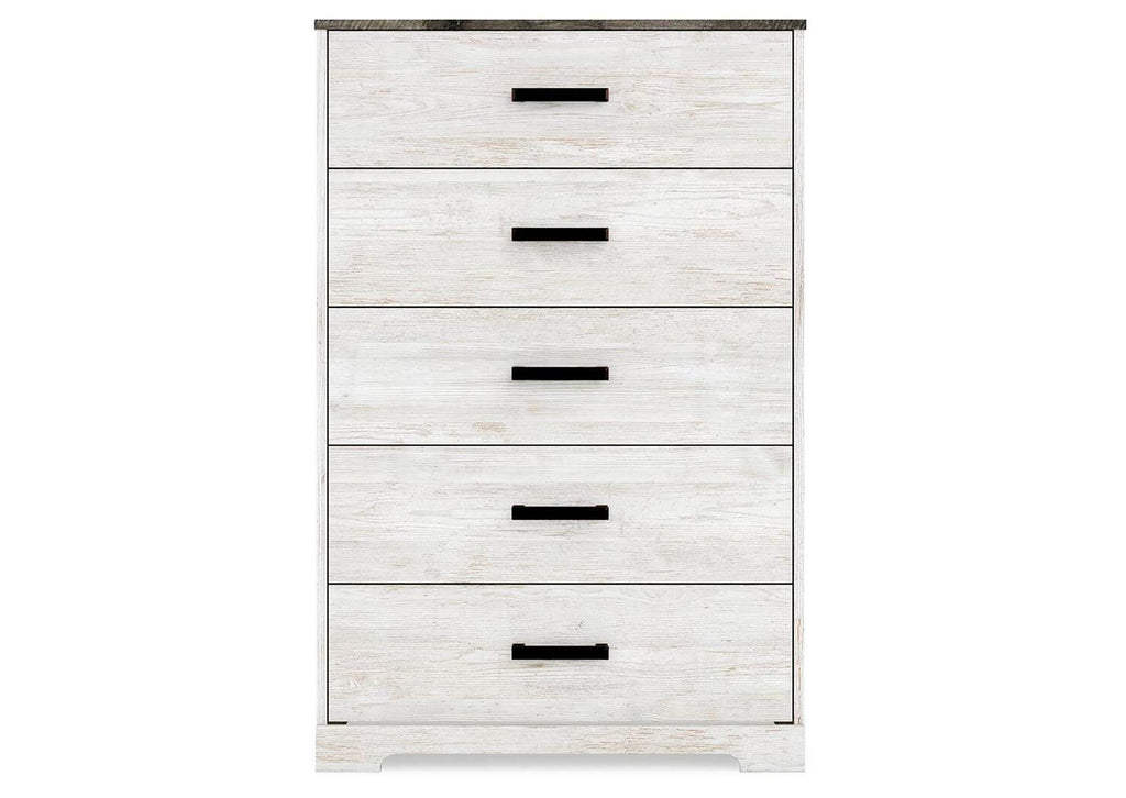 Shawburn Full Platform Bed with Dresser and Chest