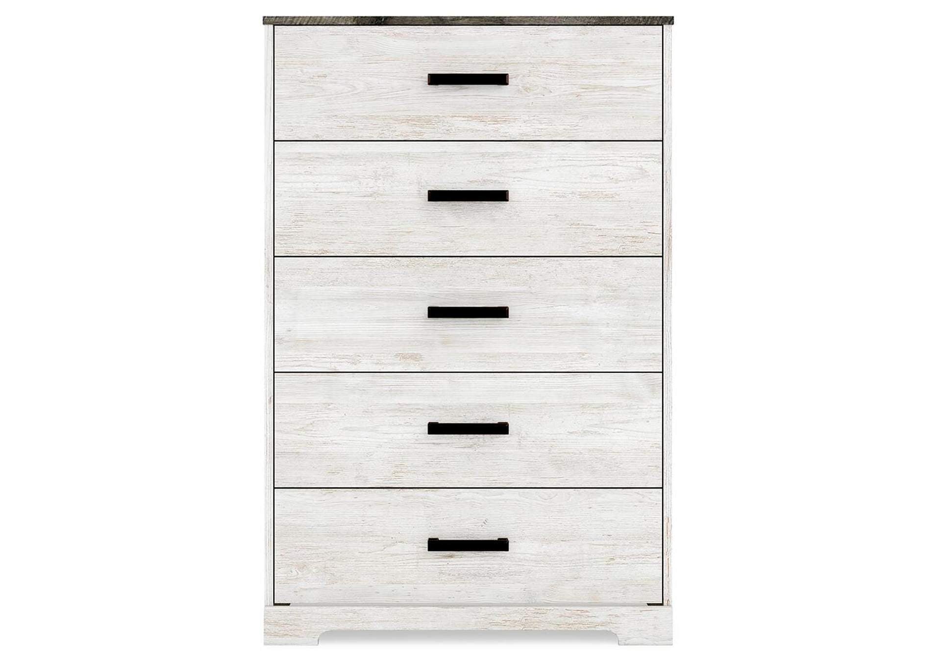 Shawburn Queen Panel Headboard with Dresser, Chest and 2 Nightstands front view