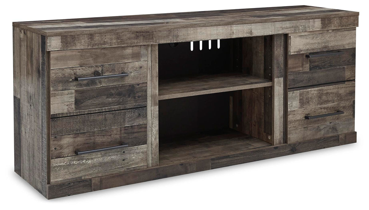 Derekson 60" TV Stand in Multi Gray, closed view