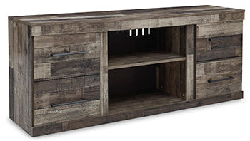 Derekson 60" TV Stand in Multi Gray, closed view