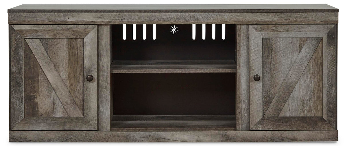 Wynnlow 60" TV Stand in Gray, front view
