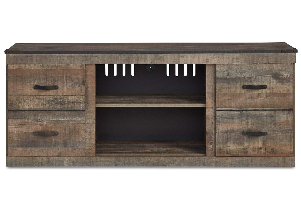 Trinell 3-Piece Entertainment Center with Electric Fireplace front view