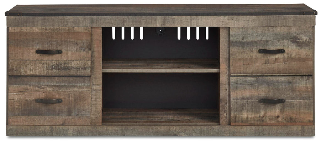 Trinell 60" TV Stand in Brown, front view