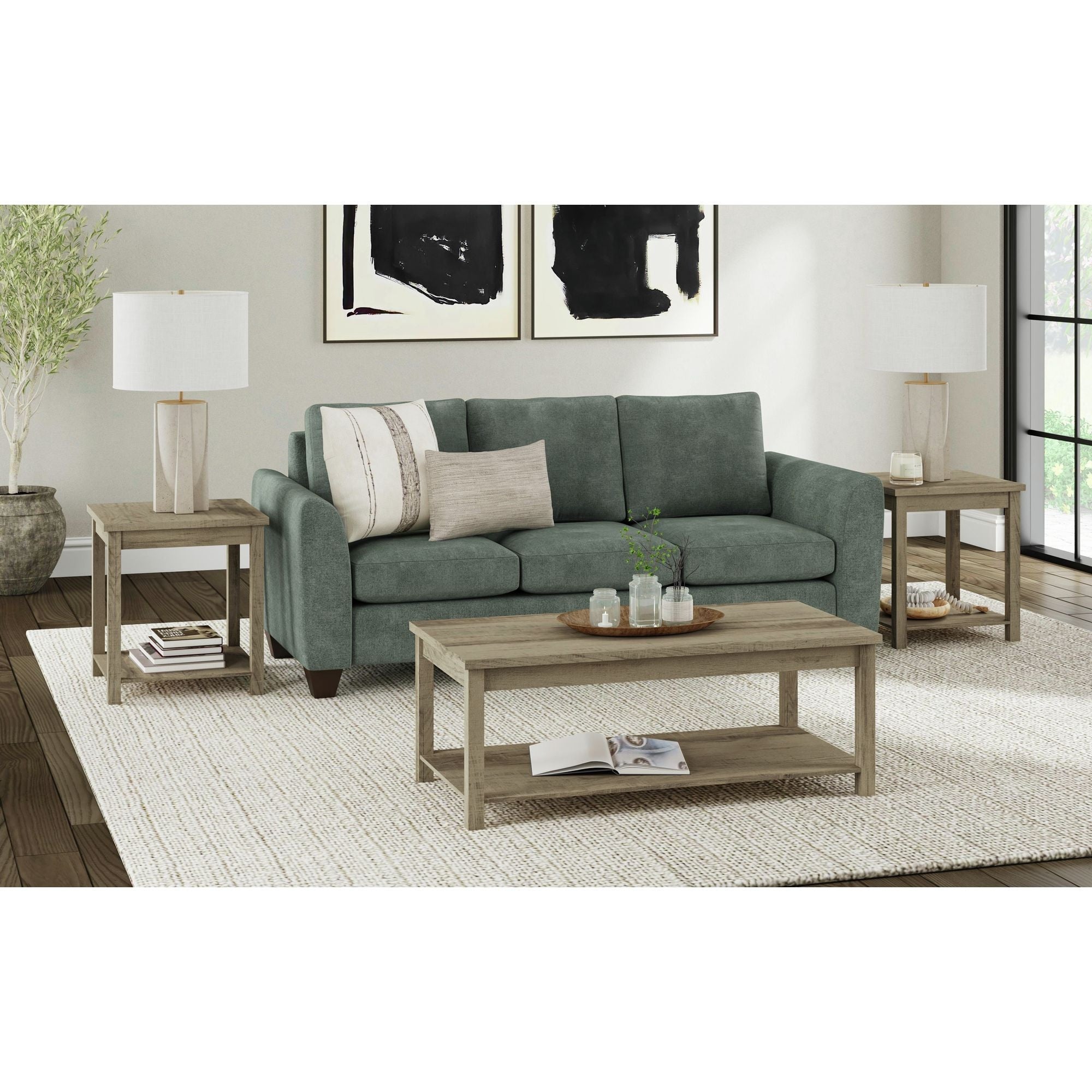 Eleanor Three Pack Occasional Set In Brown