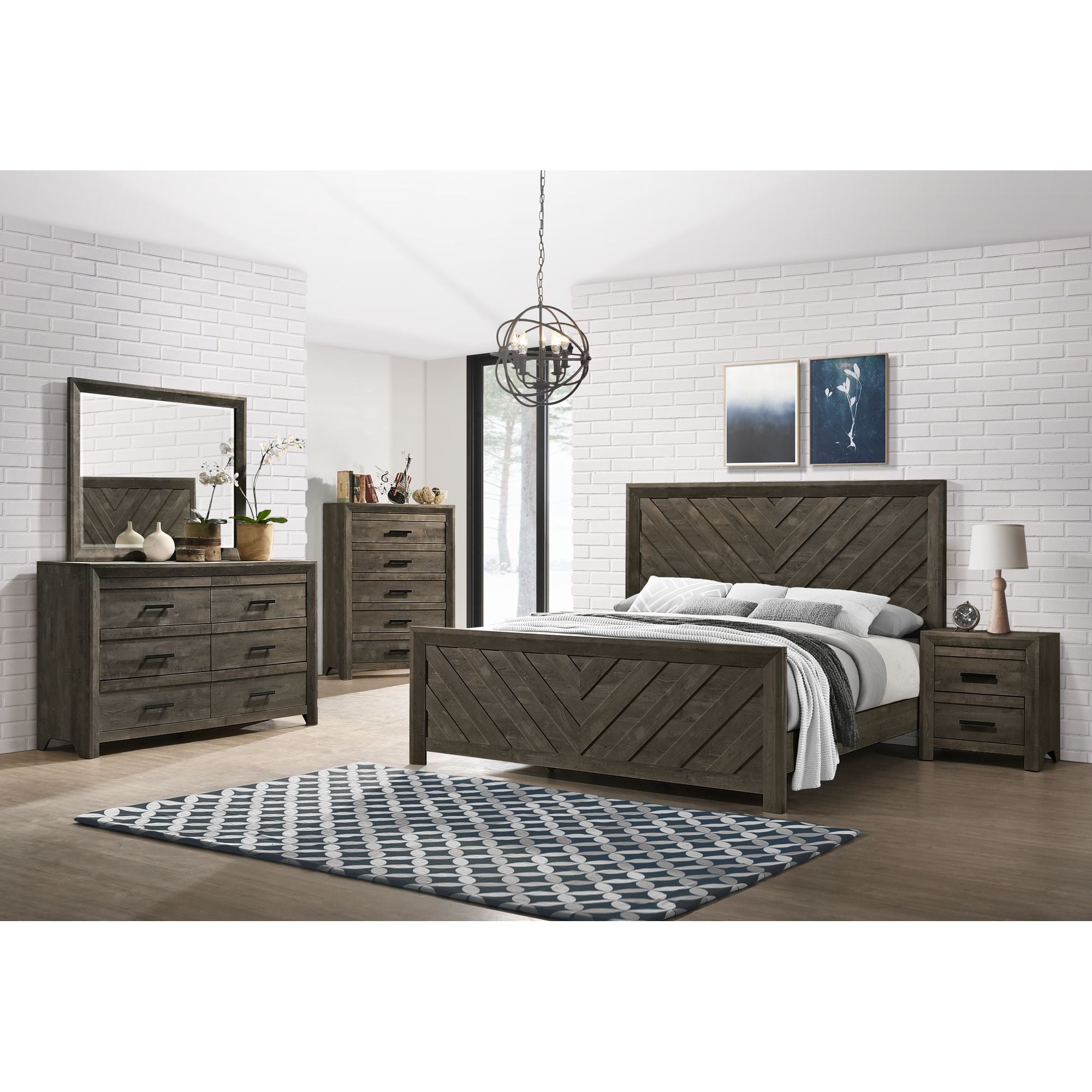 Eleanor 6-Drawer Dresser In Mocha Grey