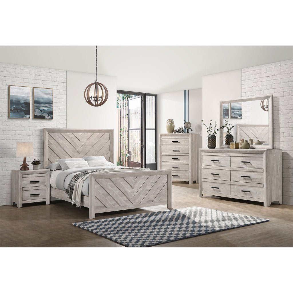 Eleanor 5-Drawer Chest In White