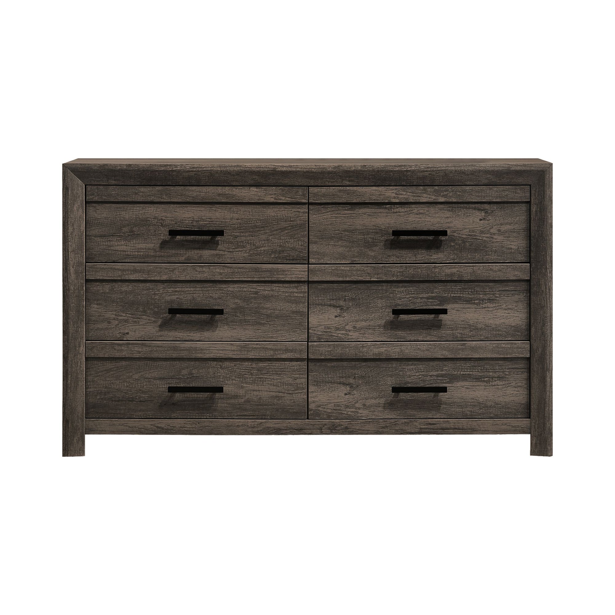 Eleanor 6-Drawer Dresser In Mocha Grey