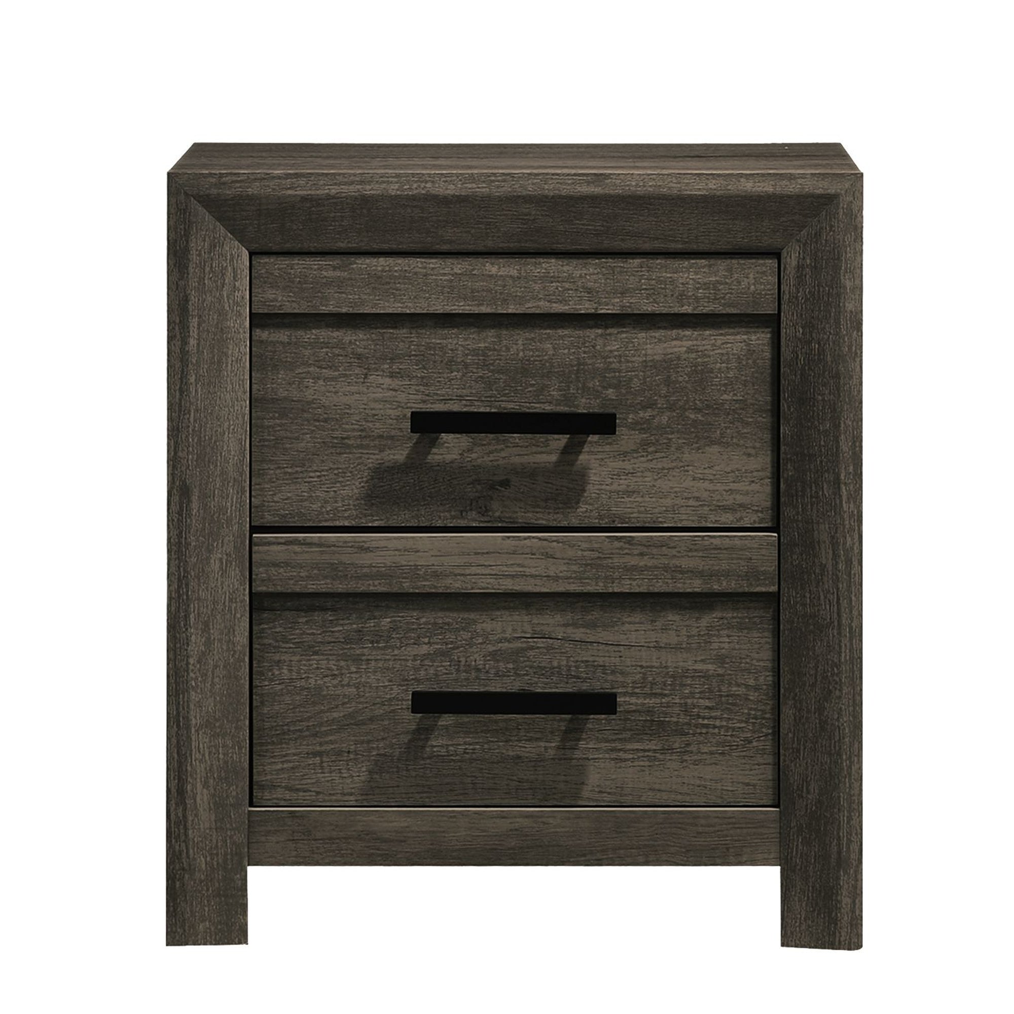 Eleanor 2-Drawer Nightstand In Mocha Grey