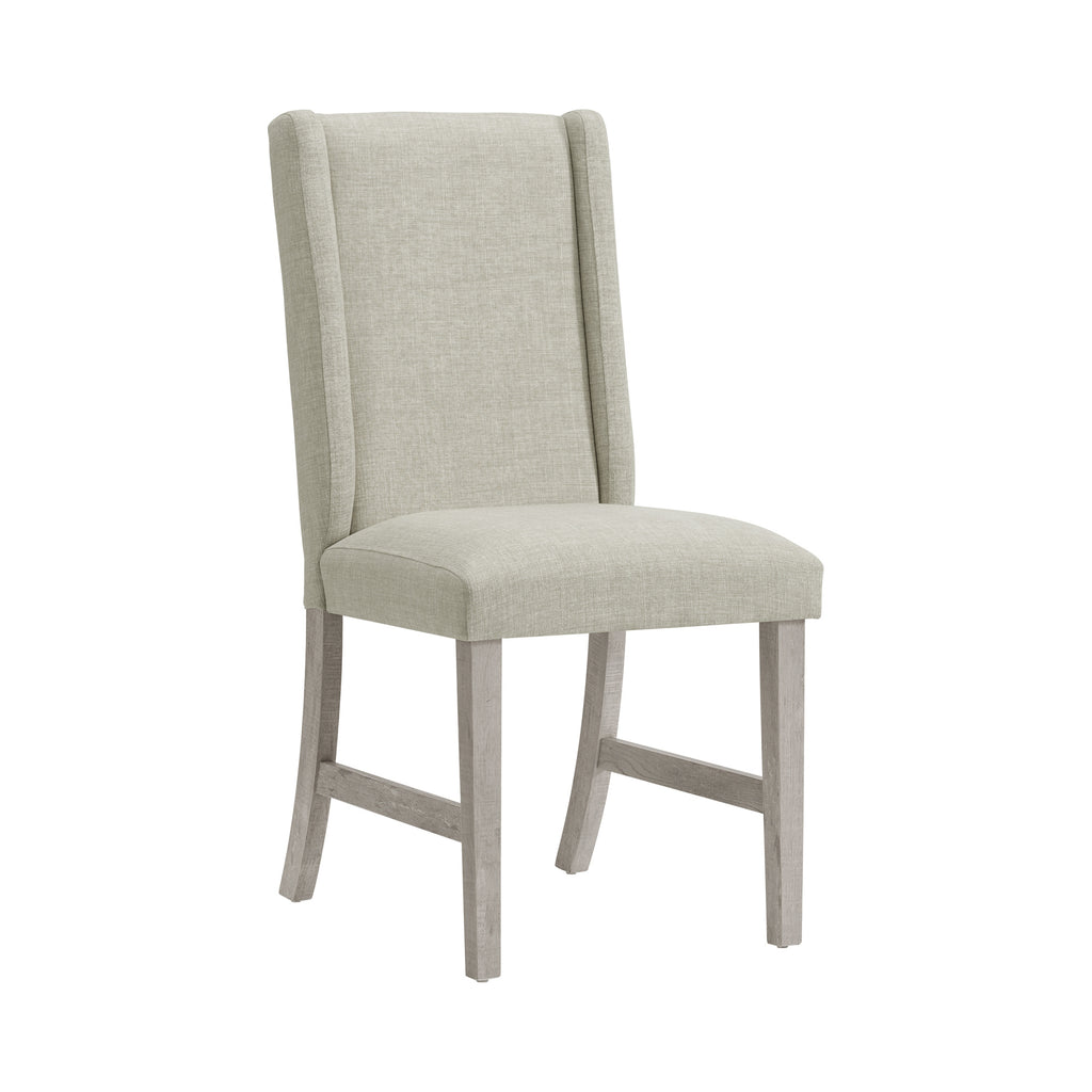 Eleanor Dining Side Chair With Heirloom Fabric In White (2 Per Carton)