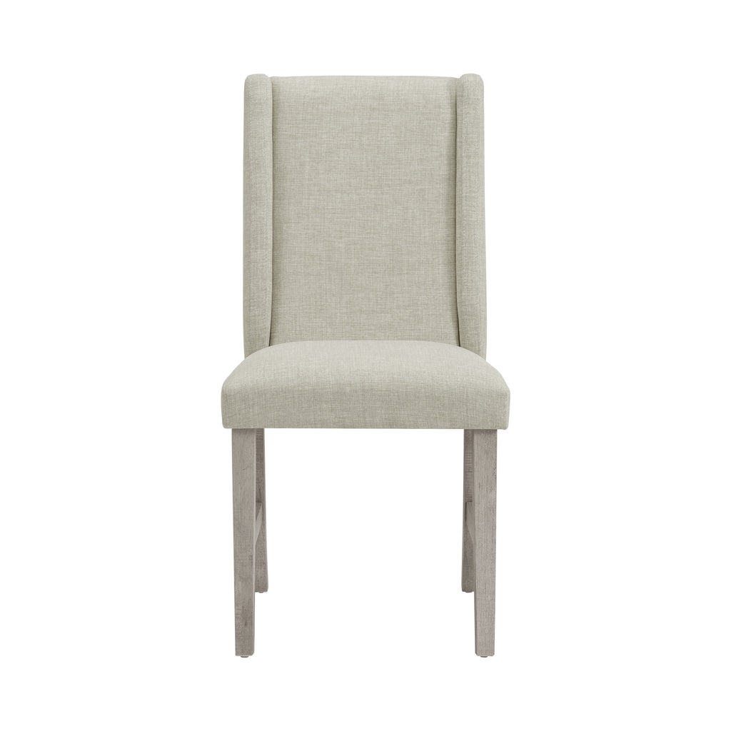 Eleanor Dining Side Chair With Heirloom Fabric In White (2 Per Carton)
