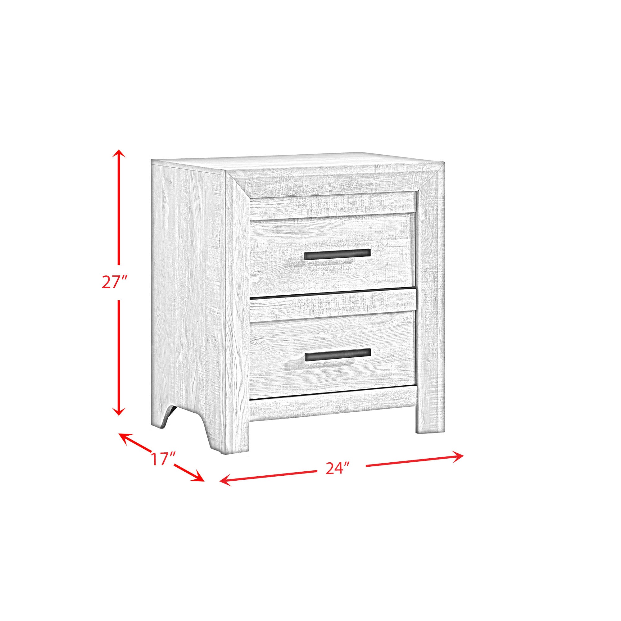 Ellen Nightstand White