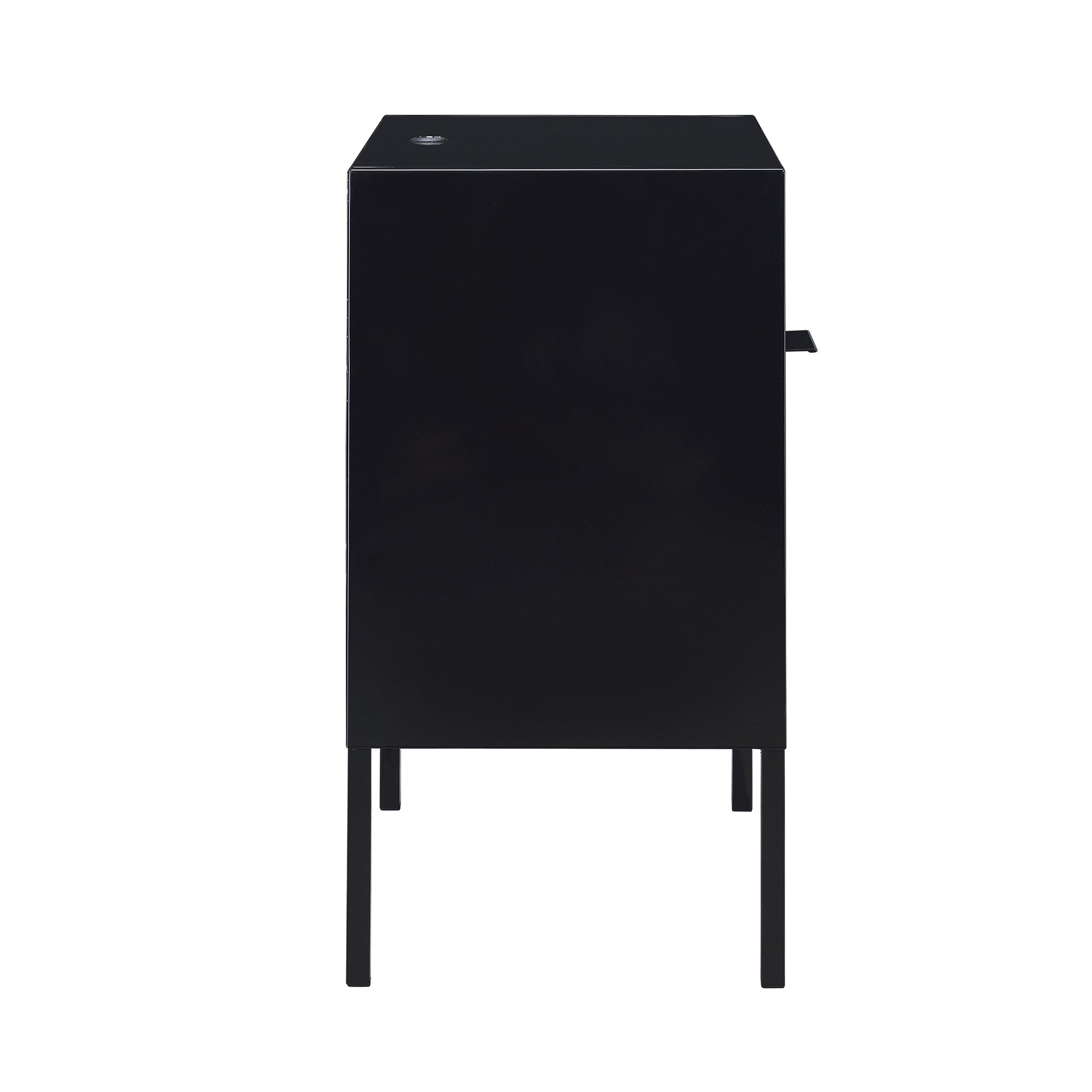 Ember Nightstand (C-1094) Black Nightstand W/ Usb