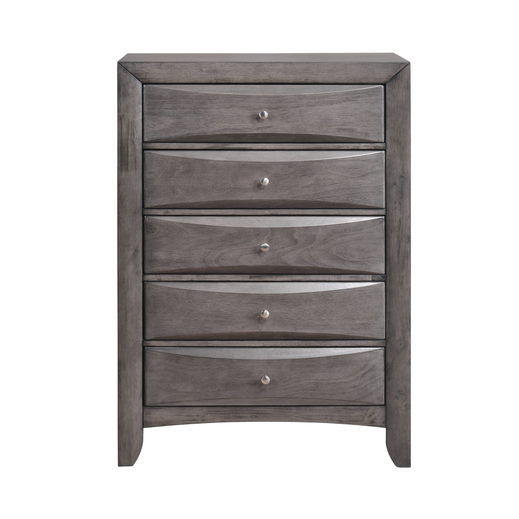 Emily Chest Grey 5Drawer (Sturdy)