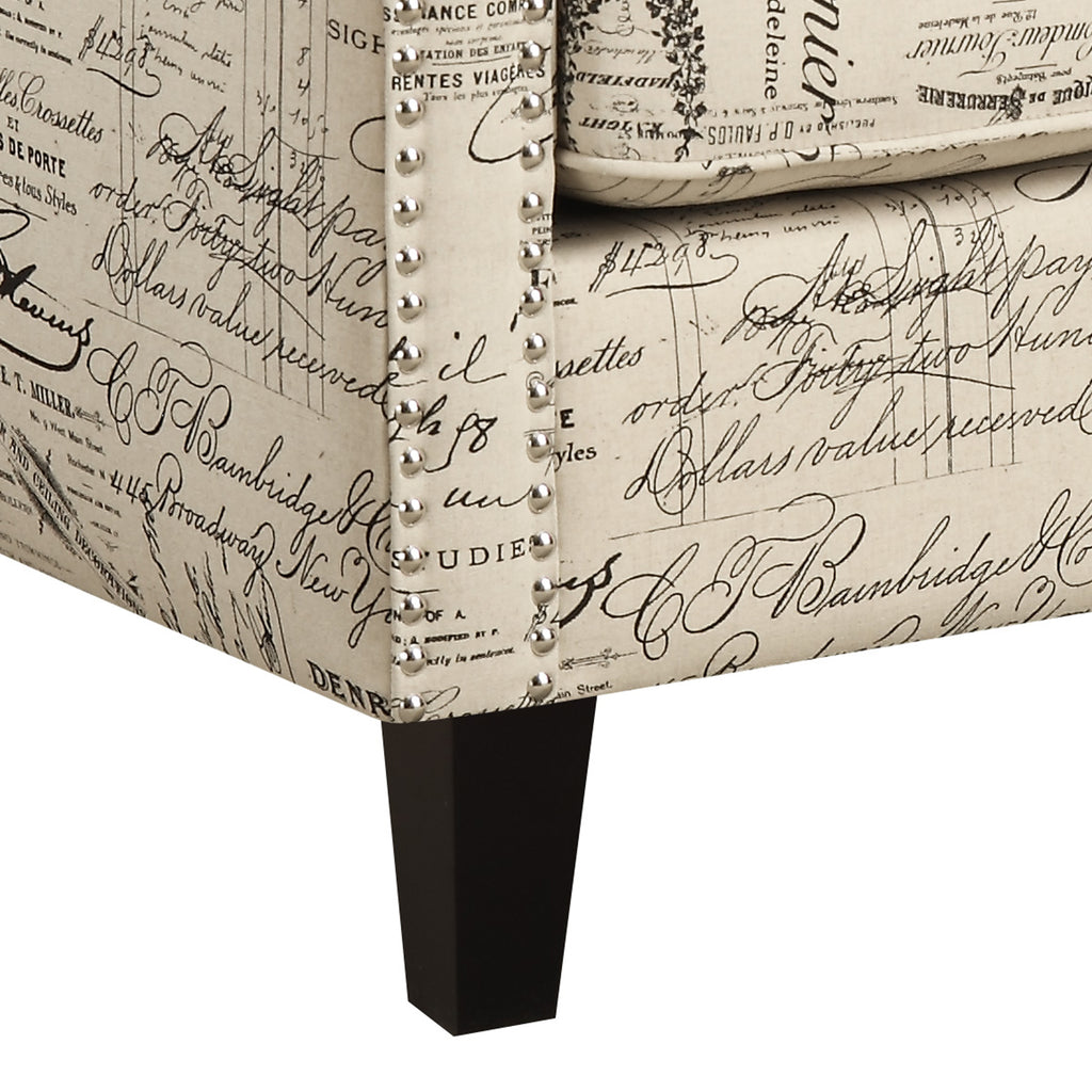 Erica 497 Chair w/Chrome Nails French Script (Ista 3)