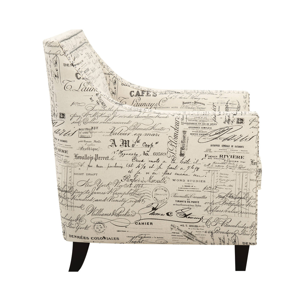 Erica 497 Chair w/Chrome Nails French Script (Ista 3)