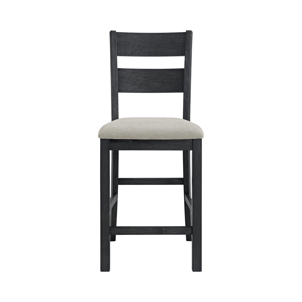 Garcia 5Pc Counter Set With Table And 4 Chairs In Black