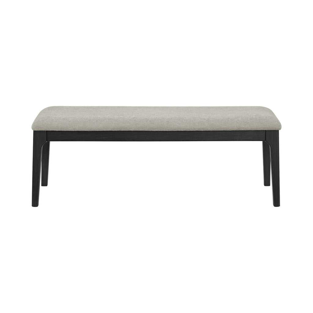 Garcia 6Pc Dining Set With Table, 4 Chairs, And Bench In Black