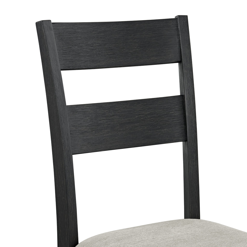 Garcia 5Pc Counter Set With Table And 4 Chairs In Black