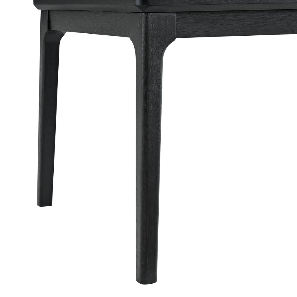 Garcia 6Pc Dining Set With Table, 4 Chairs, And Bench In Black