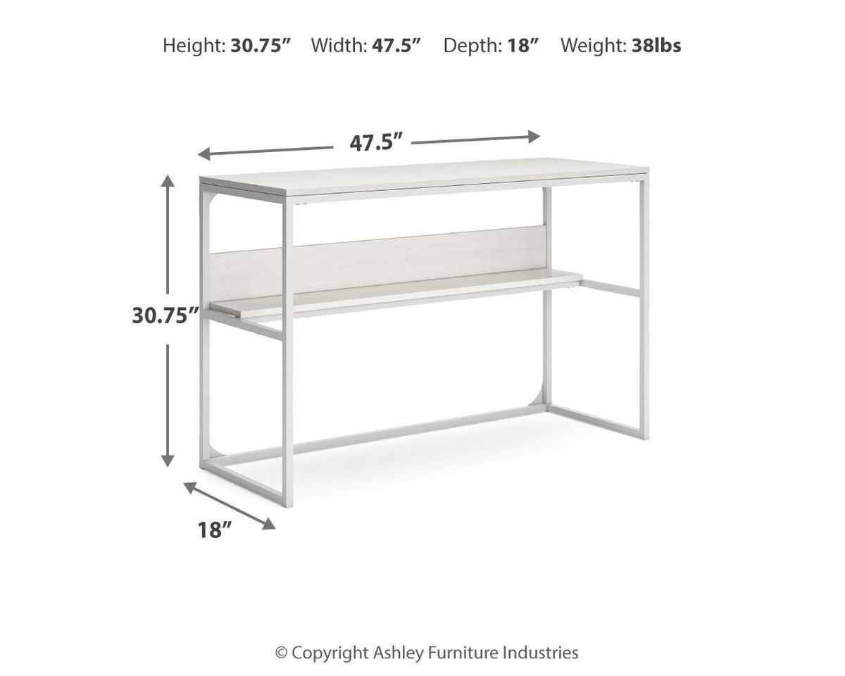 Deznee Home Office Desk in White, alternate view 9