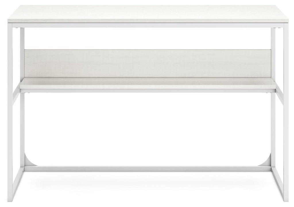 Deznee Home Office Desk in White, front view