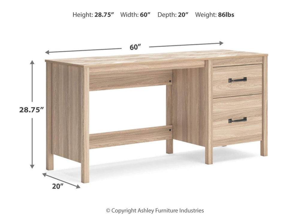 Battelle 60" Home Office Desk dimensions