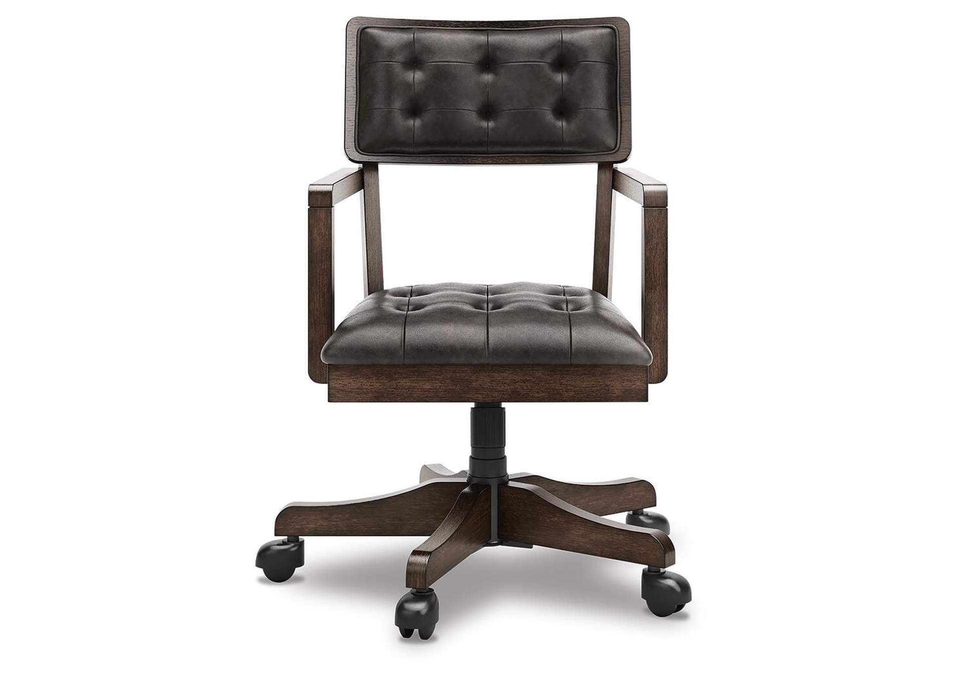 Breckington Home Office Desk with Chair front view