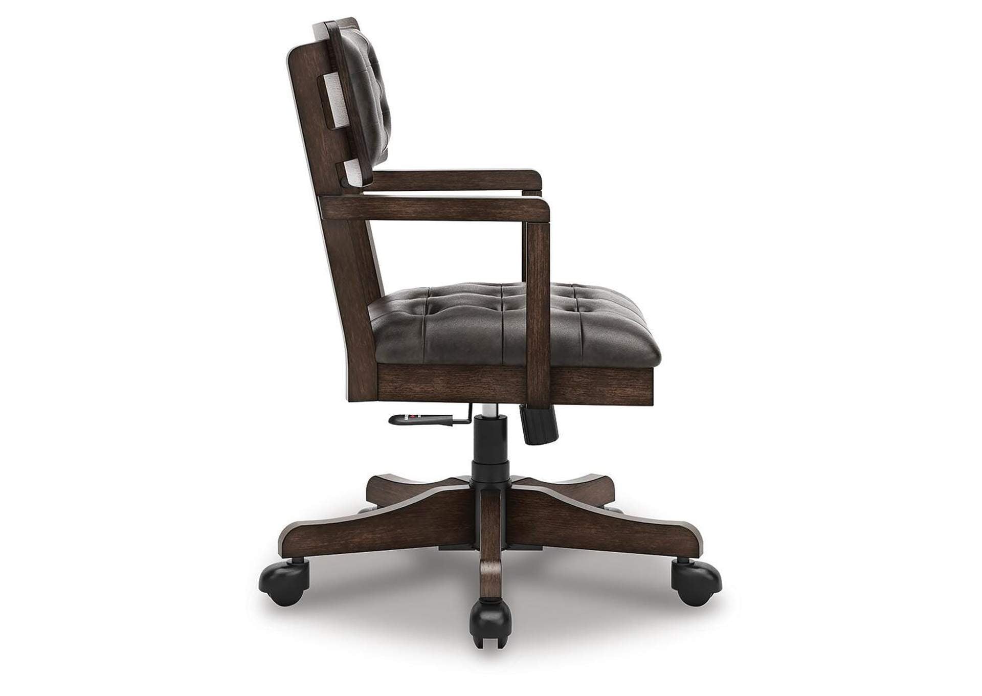 Breckington Home Office Desk with Chair side view