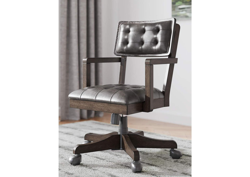 Breckington Home Office Desk with Chair and Storage